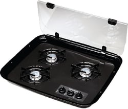 Picture of Suburban Mfg 2990A Flush Mount Glass Cover for 3-Burner Drop-In Cooktop