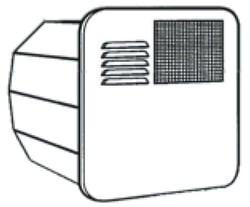 Picture of Suburban Mfg 6261APW Water Heater Access Door Radius Corner Polar White