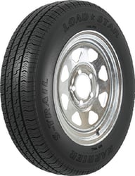 Picture of Loadstar Tires 31202 ST145/R12 Radial Trailer Tire and Wheel Assembly 5-Lug Galvanized Spoke