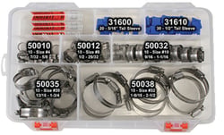 Picture of Scandvik 50105 Breeze Cruiser Pack 316 Stainless Steel Hose Clamp Assortment