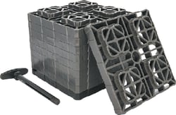 Picture of Camco 44527 FasTen XL Leveling Blocks with T-Handle 10-Pack Gray