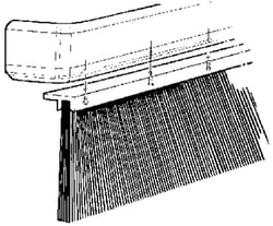Picture of Industrial Brush Co 341022 Splash Stop 22" RV Mud Flap Brush Shield