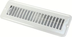 Picture of JR Race Car 02-28905 Metal Floor Register with Damper - White