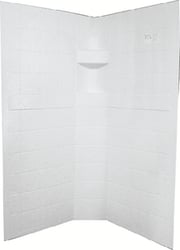 Picture of Specialty Recreation NSW3434W Neo Angle Shower Wall Surround 34x34x67 White