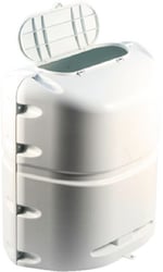 Picture of Camco 40564 Propane Tank Cover - Polar White for 20 lb Single Steel Tank
