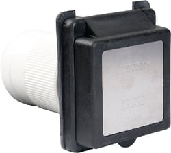 Picture of ParkPower by Marinco 6353ELRVBLK 50 Amp Power Inlet 125/250V Black