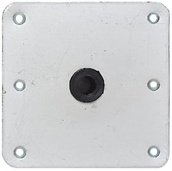 Picture of Swivl-Eze 67729T Lock'N-Pin 3/4" Base Plate 7" x 7" Threaded Zinc Plated Steel