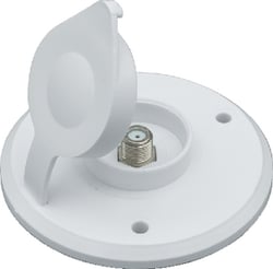 Picture of Thetford 94320 RV Cable TV Entry Plate Polar White