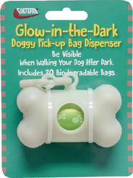 Picture of Valterra A102003VP Glow-in-the-Dark Dog Waste Bag Dispenser with 20 Biodegradable Bags