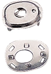 Picture of Sea-Dog Line 2991011 Canvas Socket & Back Plate Set Nickel Plated Brass 3 Sets