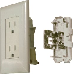 Picture of Diamond Group DG15IVVP 15A 125V Decor Speed Box Receptacle Ivory