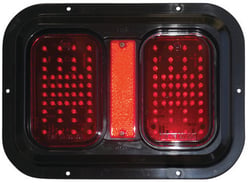 Picture of Diamond Group DG52720PB LED Trailer Tail Light 11" Rectangle with Reflector