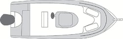 Picture of Carver Covers 79011 Flex-Fit PRO Poly-Flex II V-Hull Center Console Boat Cover 17-19ft Slate Gray
