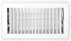 Picture of RV Designer H873 Metal Vent Register with Damper 4x8 Inch White