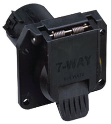 Picture of Seachoice 57861 7-Way Round USCar Style Car Side Connector Heavy Duty