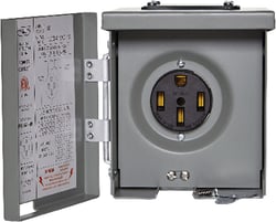 Picture of Parallax Power Supply U054P 50 Amp RV Power Outlet 120V/240V NEMA 3R