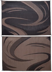Picture of Ming's Mark SD8181 Swish RV Patio Mat 8' x 18' Black/Brown