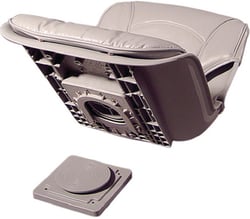 Picture of Tempress Products 45153 All-Weather Low-Back Quick Disconnect Boat Seat with Cushions Grey