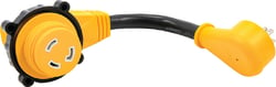 Picture of Camco 55636 PowerGrip 15A to 30A RV Adapter 12-Inch Dogbone 90-Degree Locking