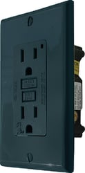 Picture of Diamond Group DG15VP 15A/20A GFCI Receptacle with LED Indicator - Black