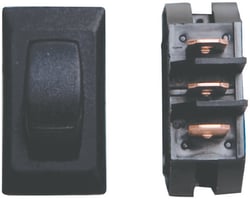 Picture of Diamond Group DG26UPB SPST On/Off Rocker Switch Black 3-Pack