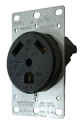 Picture of Diamond Group DG30VP 30 Amp RV Power Receptacle with Plate