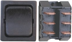 Picture of Diamond Group DG415PB Black Mini Momentary DPDT Switch 3-Pack