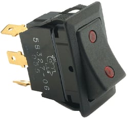 Picture of Cole Hersee 58327-06-BP Sealed Rocker Switch SPDT On-Off-On with Pilot Light
