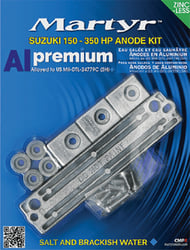 Picture of Martyr Anodes CMSZ150350KITA Suzuki Outboard Anode Kit 150-300HP Aluminum