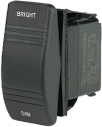 Picture of BEP Marine 1001806 Weather Resistant Contura Dimmer Rocker Switch SPDT (On)-Off-(On)