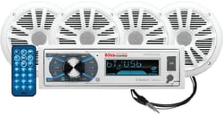 Picture of Boss Audio Systems MCK632WB.64 Marine Stereo Package with Receiver, Speakers & Antenna