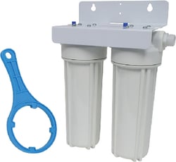 Picture of Valterra A011139 Dual Stage RV Water Filter System 10 Micron Sediment Carbon Block