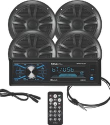 Picture of Boss Audio Systems MCBK634B64 Bluetooth Marine Receiver Package with 6.5" Speakers