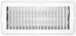 Picture of RV Designer H876 Metal Floor Register with Damper, White
