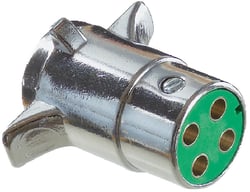 Picture of RV Designer P409 4-Way Connector Plug with Chrome Die Cast Housing
