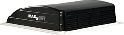 Picture of Maxxair 0003851 Mini Vent Deluxe RV Roof Vent with 12V Fan and LED Light Black
