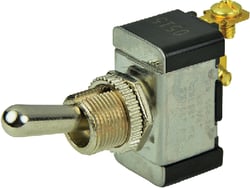 Picture of BEP Marine 1002002 Chrome Plated Toggle Switch Off-(On) SPST Momentary