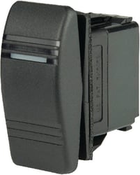 Picture of BEP Marine 1001807 Weather Resistant Contura Rocker Switch DPDT On-Off-(On) Illuminated Amber