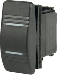 Picture of BEP Marine 1001812 Weather Resistant Contura Rocker Switch DPDT On-On Illuminated Amber