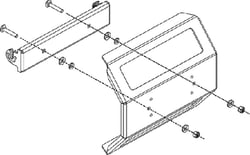 Picture of Humminbird 740175-1 Helix 12 Series Reinforced In-Dash Mounting Kit