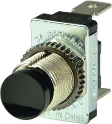 Picture of BEP Marine 1001402 Momentary Contact Push Button Switch SPST Off-(On)