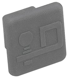 Picture of Wesbar 2211 Hitch Tube Cover - 2" Black Rubber Receiver Plug