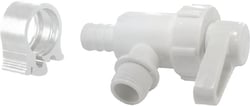 Picture of Flair-It Sales 30893 PEXLock Quarter-Turn Angle Stop Valve 1/2" PEX x 3/8" Compression