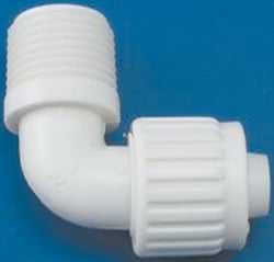 Picture of Flair-It Sales 06803 1/2" PEX x 1/2" MPT 90-Degree Elbow Fitting