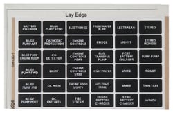 Picture of BEP Marine SETCC1 Circuit Breaker Panel Label Module