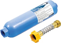 Picture of Camco 40013 TastePURE KDF/Carbon RV Water Filter with Flexible Hose Protector