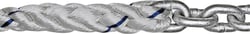 Picture of HWH 10517780 Anchor Rode 3-Strand Nylon 1/4" x 15' Chain 1/2" x 250' Rope