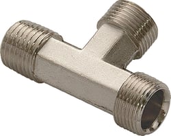 Picture of Teleflex HF5531 Hydraulic Tee Fitting 3/8" Tube Aluminum 3-Pack