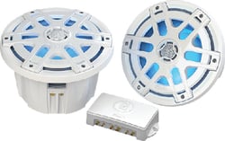 Picture of Poly Planar MA-OC8 8" Ocean Series Marine Speakers with LED Lighting