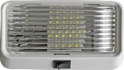 Picture of Valterra DG71253VP Porch Light with Switch White Rectangular RV Exterior Light